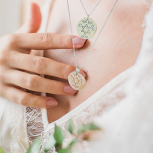 Load image into Gallery viewer, Round Pendant Necklace - Am Israel Chai - עמ ׳שראל ח׳ - select metal for price $35+