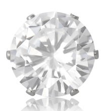 Load image into Gallery viewer, Round CZ Stud Earrings - 2.5 mm - Sterling Silver- Color Variety Available