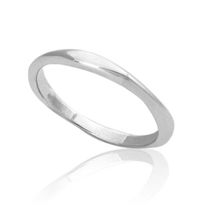 Sterling Silver Knife Edge Flat Top Ring