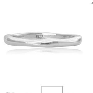 Sterling Silver Knife Edge Flat Top Ring