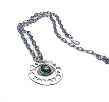 Load image into Gallery viewer, Ancient Egypt Eye of Horus, &quot;Evil Eye&quot; Sterling Silver Pendant Necklace
