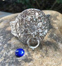 Load image into Gallery viewer, Sterling Silver Cuff with Interchangeable Center 12mm Stone, Harmony Mandala Series