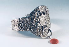 Load image into Gallery viewer, Sterling Silver Cuff with Interchangeable Center 12mm Stone, Harmony Mandala Series