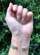 Load image into Gallery viewer, Sterling Silver Cuff, Harmony Mandala Series,with Inter changeable Center 12mm Stone