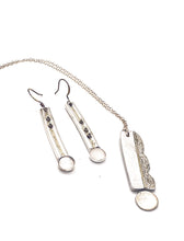 Load image into Gallery viewer, Sterling Silver and 22K Yellow Gold Rectangular Pendant with Gold Filled Chain