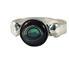 Load image into Gallery viewer, Handmade Ring, Sterling Silver, Abalone, Size 7