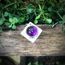 Load image into Gallery viewer, Amethyst AAA Quality Cabochon Pendant, Sterling Silver, February Birthstone,  Earth&#39;s Treasures Collection