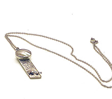 Load image into Gallery viewer, Mother of Pearl, Sterling Silver and 22K Gold Pendant Necklace