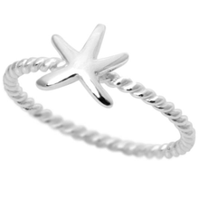 Load image into Gallery viewer, Sterling Silver Starfish Ring
