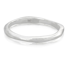 Load image into Gallery viewer, Sterling Silver Knife Edge Flat Top Ring