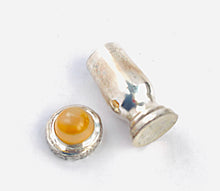 Load image into Gallery viewer, Collectible Bottle, Handmade Sterling Silver with Carnelian Eye Agate