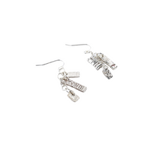 Load image into Gallery viewer, Sterling Silver Fringe Earrings