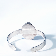 Load image into Gallery viewer, Bracelet, Sterling Silver with Interchangeable Oval Stone, 18 x 25 mm, Harmony Freeform Series