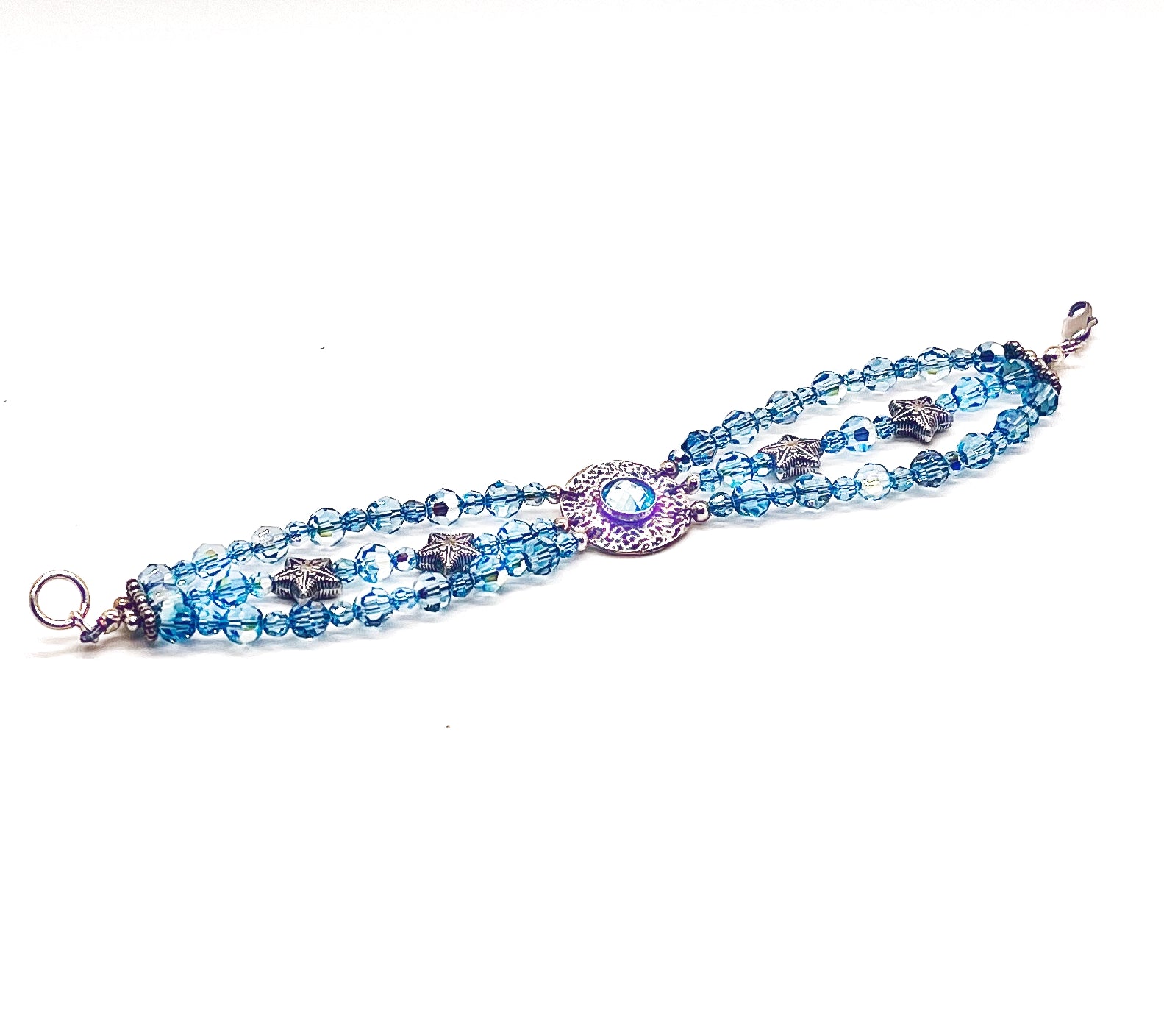 Beautiful Blue Swarovski Crystal Bracelet