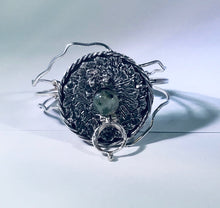 Load image into Gallery viewer, Sterling Silver Cuff, Harmony Mandala Series,with Inter changeable Center 12mm Stone