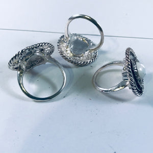 Sterling Silver Rings ,Harmony Geometric Series, No customization