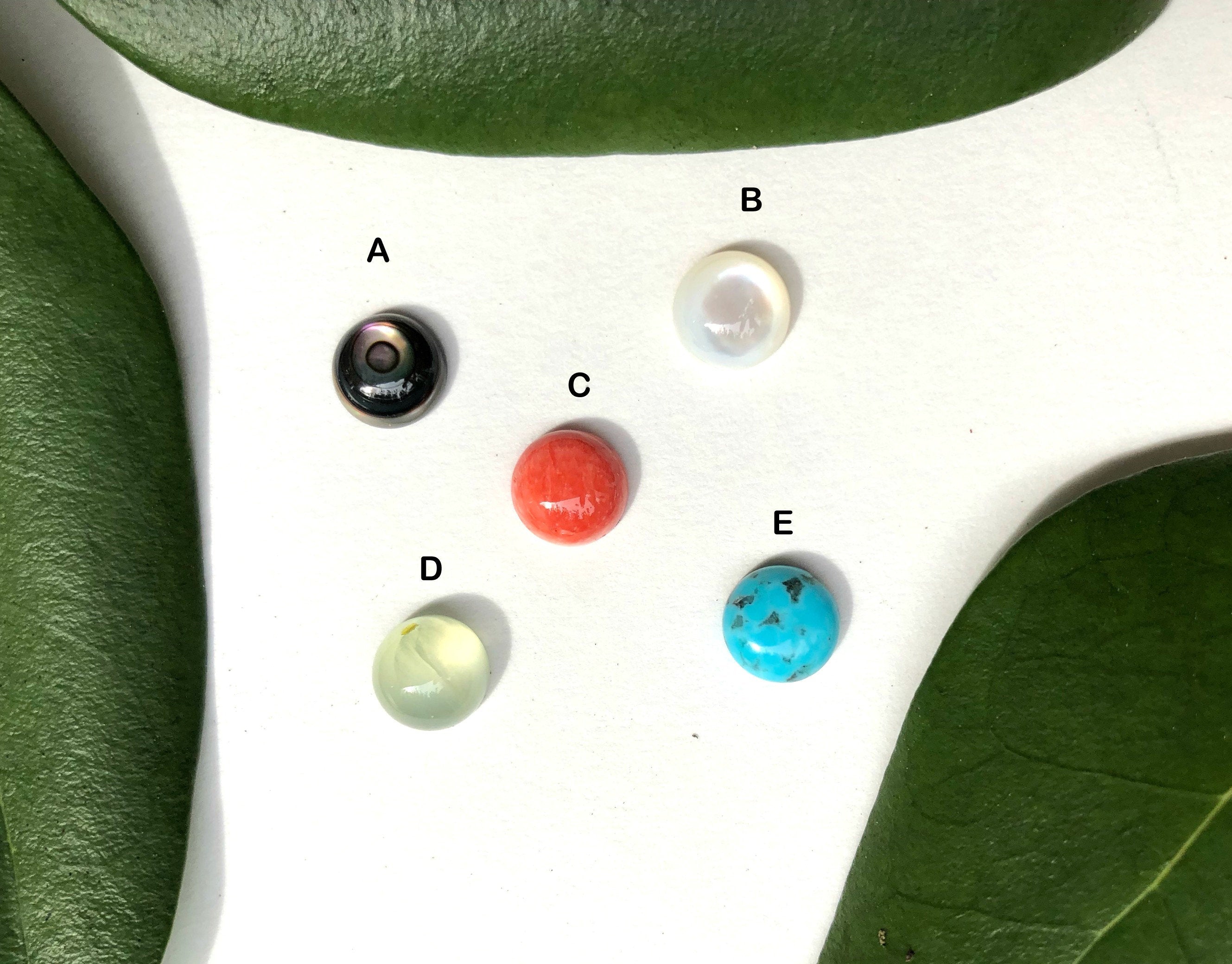 8 mm round cabochons for use with  Harmony Collection, interchangeable jewelry and custom orders