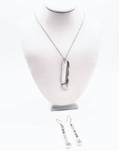 Load image into Gallery viewer, Sterling Silver and 22K Yellow Gold Rectangular Pendant with Gold Filled Chain